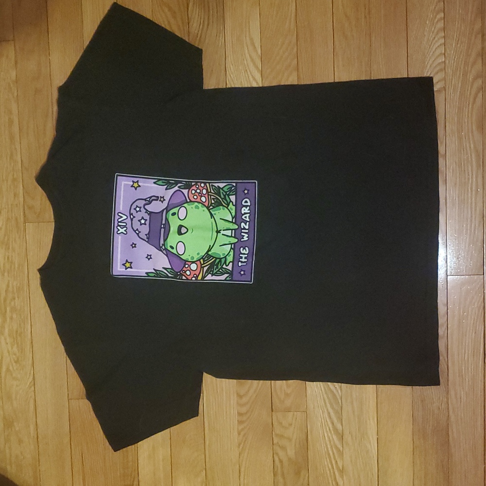 💫2/$25💫 Hot Topic Wizard Frog Tarot Card Tee
